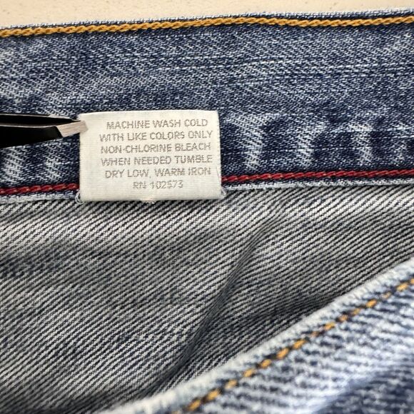 Hollister Jeans Custom Denim Men 34x32 Ripped Distressed Faded American Workwear - Picture 10 of 15